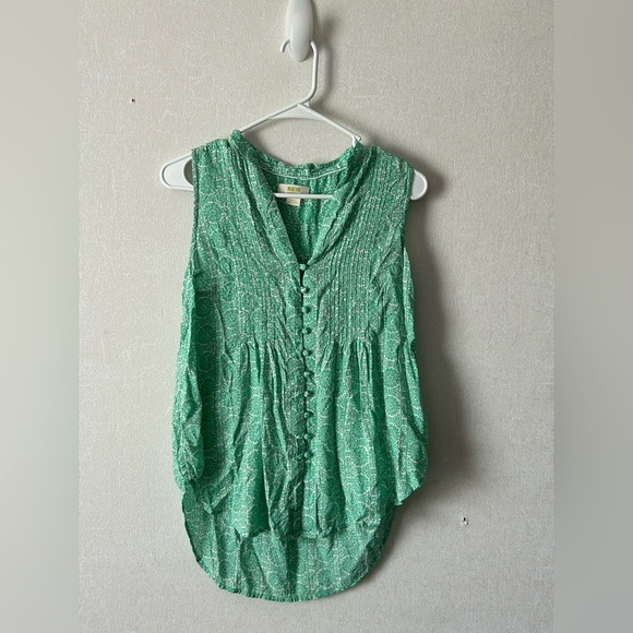 Anthropologie Tops - Anthropologie |Green Button-Down Blouse | Size small